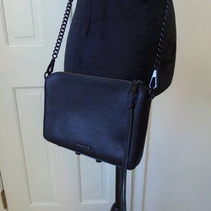 Rebecca Minkoff Black Saffiano Studded Crossbody